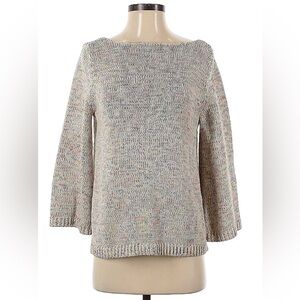 🦋 3/$9 Ann Taylor Loft beige multicolored sweater size small
